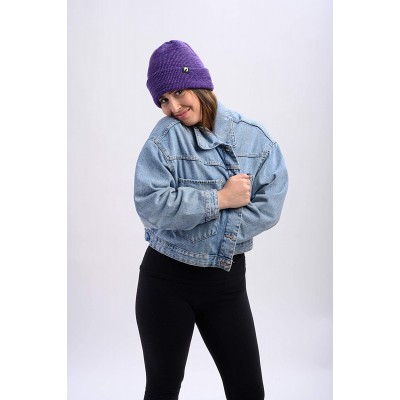 Skullies & Beanies Canadian-Made Unisex Classic Cuff Beanie & Slouch Hat - Mauve - CT18ZL64N09 $13.39