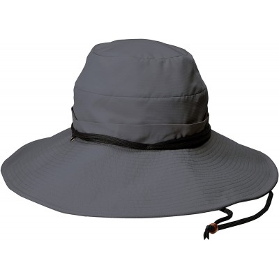 Sun Hats Women's One Size Active Wired Sun Brim Hat with Moisture Wicking Sweatband - Black - CQ126ATSIHR $26.94