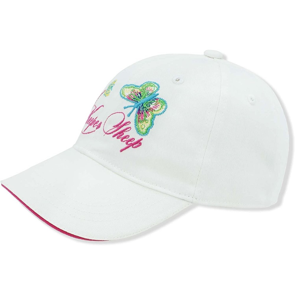 Baseball Caps Boys Baseball Cap- Boys Flat Bill Girls Sun Hat- Unisex Baseball Hat - White - CN183CZSL8U $14.50