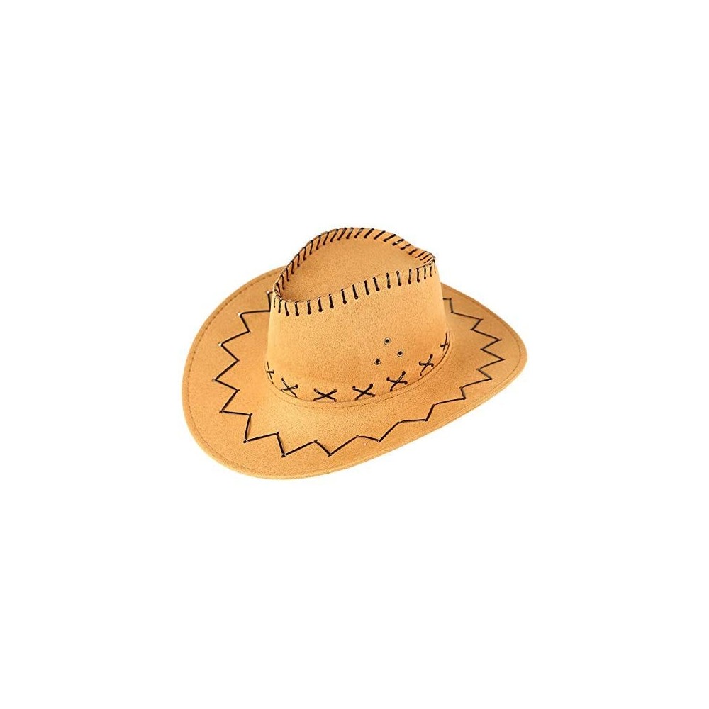 Sun Hats Unisex Sunshade Cap- Summer Outdoor Travel Western Cowboy Hat Casual Solid Mongolian Hat Grassland Visor - Yellow - ...