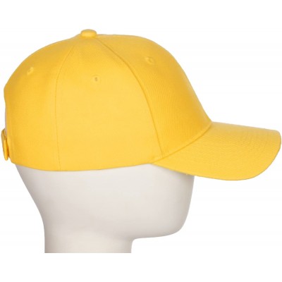 Baseball Caps Classic Baseball Hat Custom A to Z Initial Team Letter- Yellow Cap White Black - Letter K - C918IDUNCMS $12.55