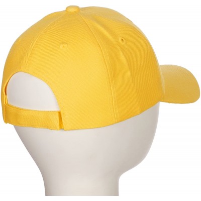 Baseball Caps Classic Baseball Hat Custom A to Z Initial Team Letter- Yellow Cap White Black - Letter K - C918IDUNCMS $12.55