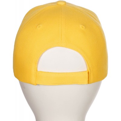 Baseball Caps Classic Baseball Hat Custom A to Z Initial Team Letter- Yellow Cap White Black - Letter K - C918IDUNCMS $12.55