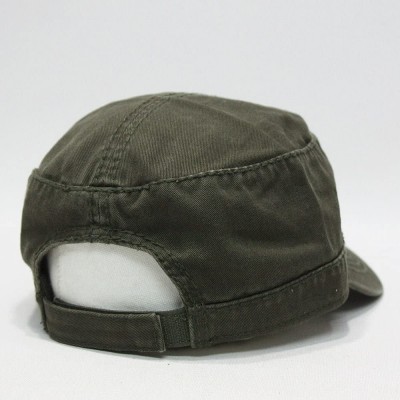 Baseball Caps Vintage Year Tactical Military Radar Adjustable Cotton Cadet Caps - Dark Olive Green - C412OCBFNHQ $11.73