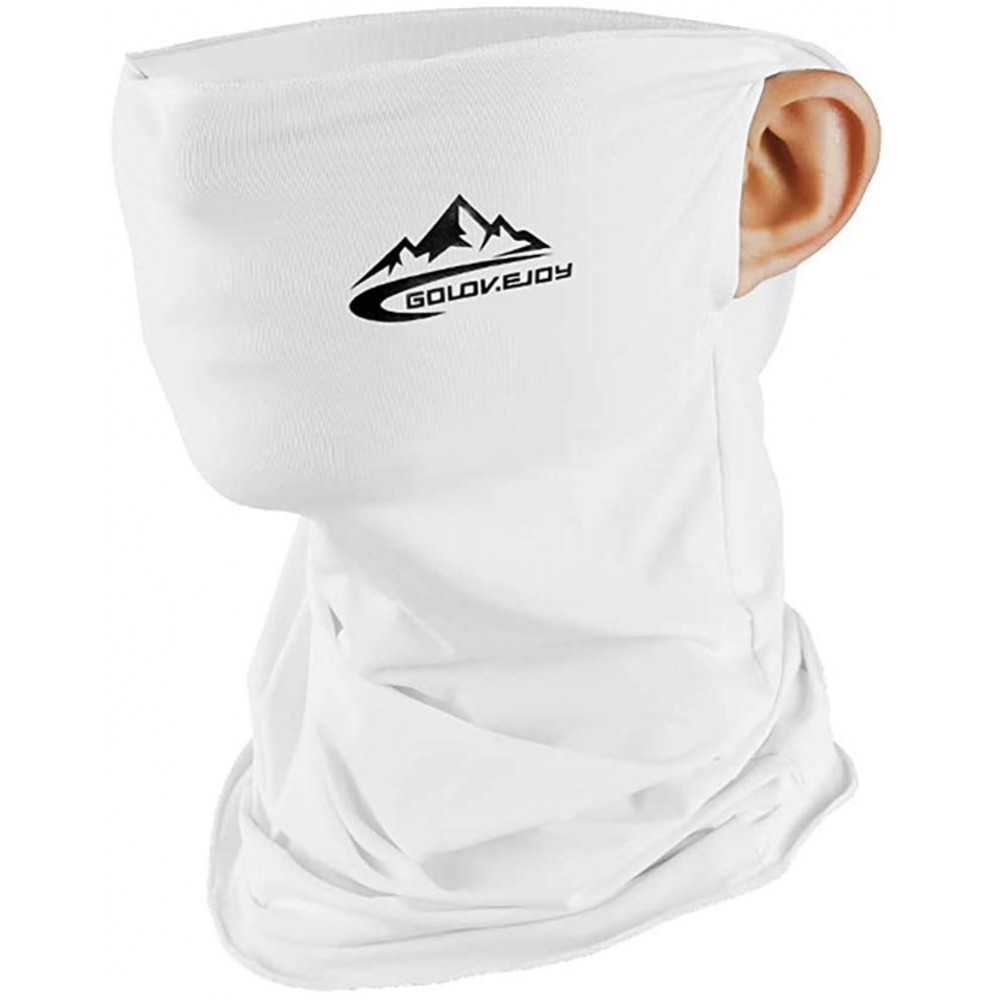 Balaclavas Unisex Seamless Neck Gaiters Bandanas - White - CJ197XX22T0 $11.61