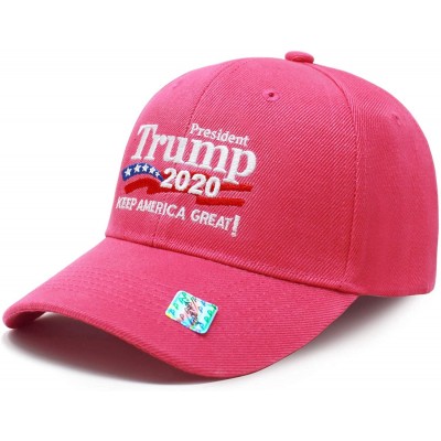 Baseball Caps Trump 2020 Keep America Great Campaign Embroidered US Hat Baseball Ball Cap Hook and Loop Back Closure - CF18I5...