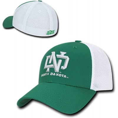 Baseball Caps University of North Dakota UND Fighting Sioux Mesh Structured Flex Baseball Fitted Ball Cap Hat - CH18D66SLXN $...