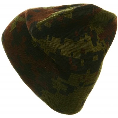 Skullies & Beanies Digital Camo Beanie - Woodland - Multi-color - CI1130ZB729 $15.95