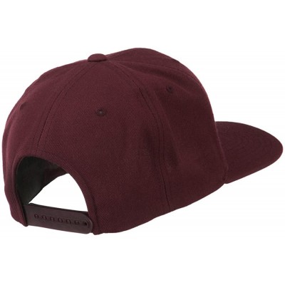 Baseball Caps Big Diamond Embroidered Flat Bill Cap - Red Purple - C311KYP3K6J $28.62