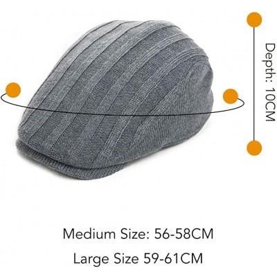 Newsboy Caps Mens Wool Newsboy Cap Fitted Winter Irish Flat Cap - Navy69148 - CB18IL98QN6 $24.21