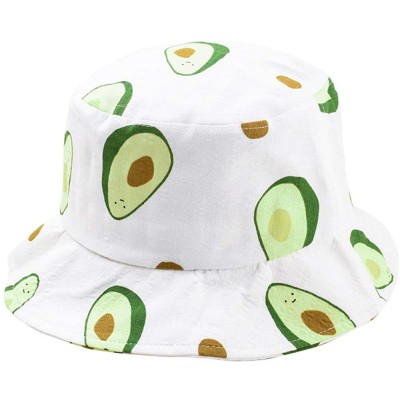 Sun Hats Fashion Fruit Bucket Hat for Women Trendy Strawberry Painted Foldable Summer Cotton Fisherman Sun Caps - C618WSCOH4S...