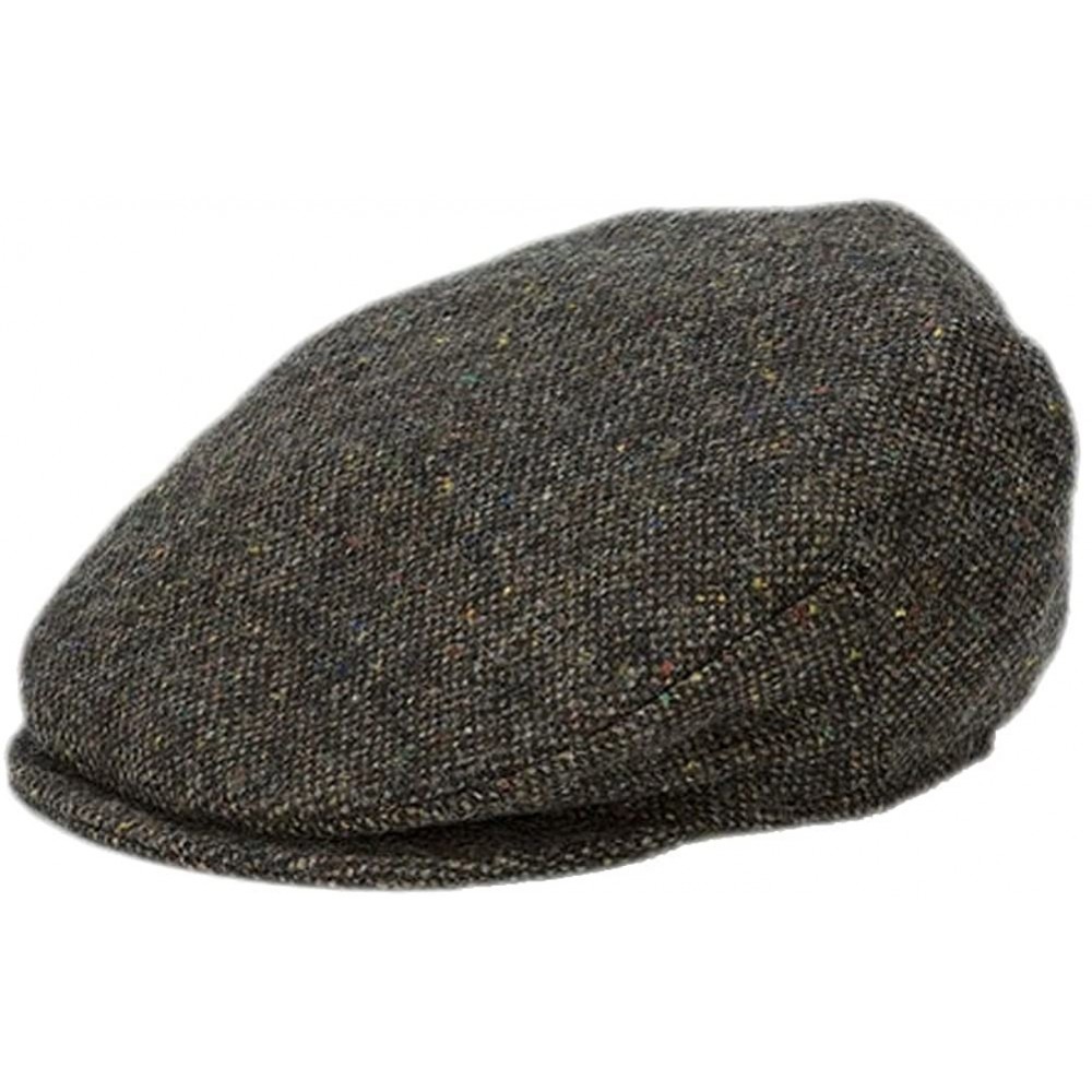 Newsboy Caps Men's Donegal Tweed Vintage Cap - Brown Salt & Pepper - CC11UJGXAK3 $39.88