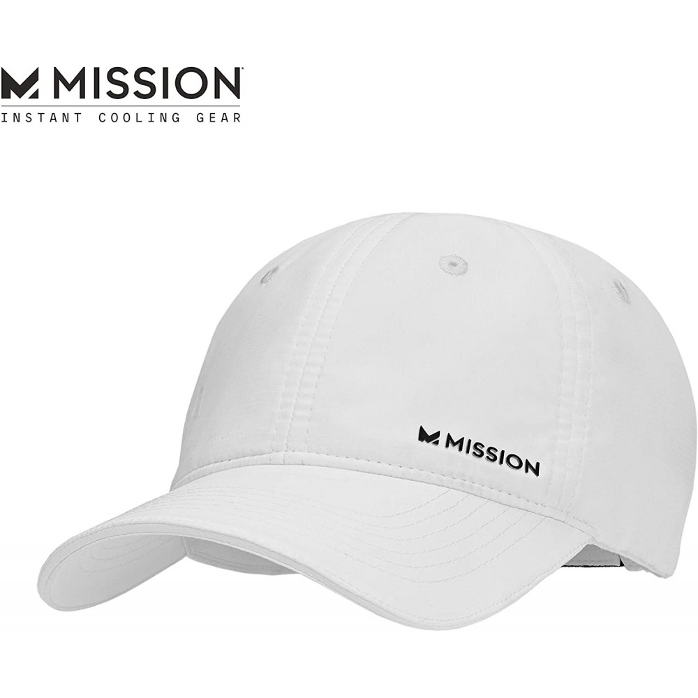 Sun Hats Cooling Performance Hat- Unisex Baseball Cap- UPF 50- Cools When Wet - White - CP11JTM7YPL $20.70