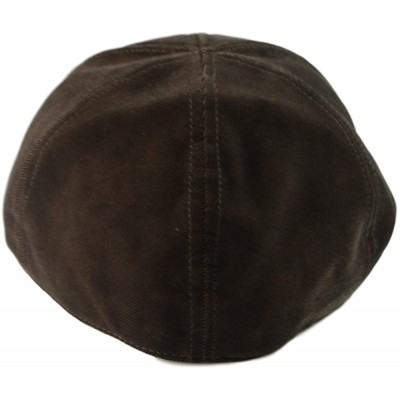 Newsboy Caps Mens Fall- Winter 6pannel Duck Bill Curved Ivy Looks Velvet Hat S/M L/XL - Brown - CO12MXMXYJT $14.52