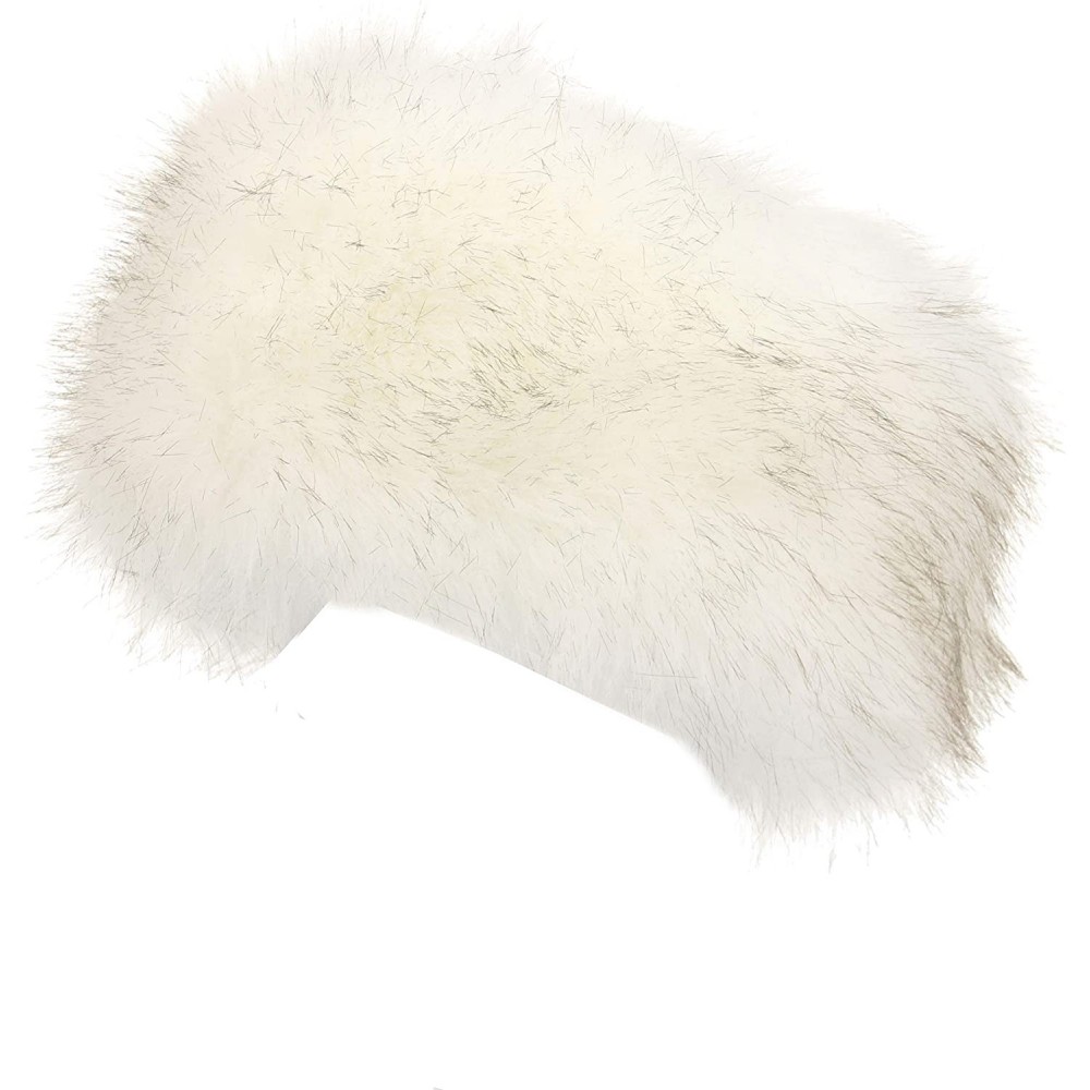 Cold Weather Headbands Faux Fur Headband with Stretch Women's Winter Earwarmer Earmuff - White - CP186964QML $12.45