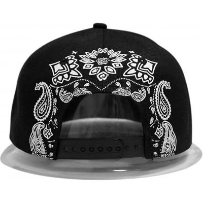 Baseball Caps Men Women Inverted Cross Embroidery Christian Paisley Cap FFH238BLK - Black - CG12NS40Y7P $30.37