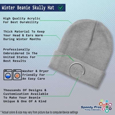 Skullies & Beanies Custom Beanie for Men & Women Official Dog Walker Embroidery Skull Cap Hat - Light Grey - CE18ZWNO09E $15.87