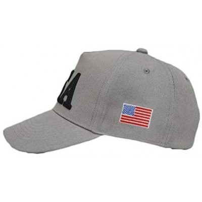 Baseball Caps USA Baseball Cap Polo Style Adjustable Embroidered Dad Hat with American Flag for Men and Women - 0.usa Grey - ...