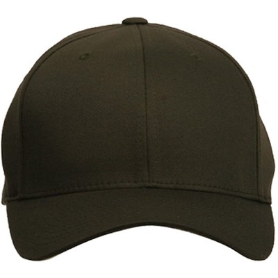 Baseball Caps Wooly Combed Twill Flexfit Cap-Olive W33S70F - CQ111GHARYB $27.61