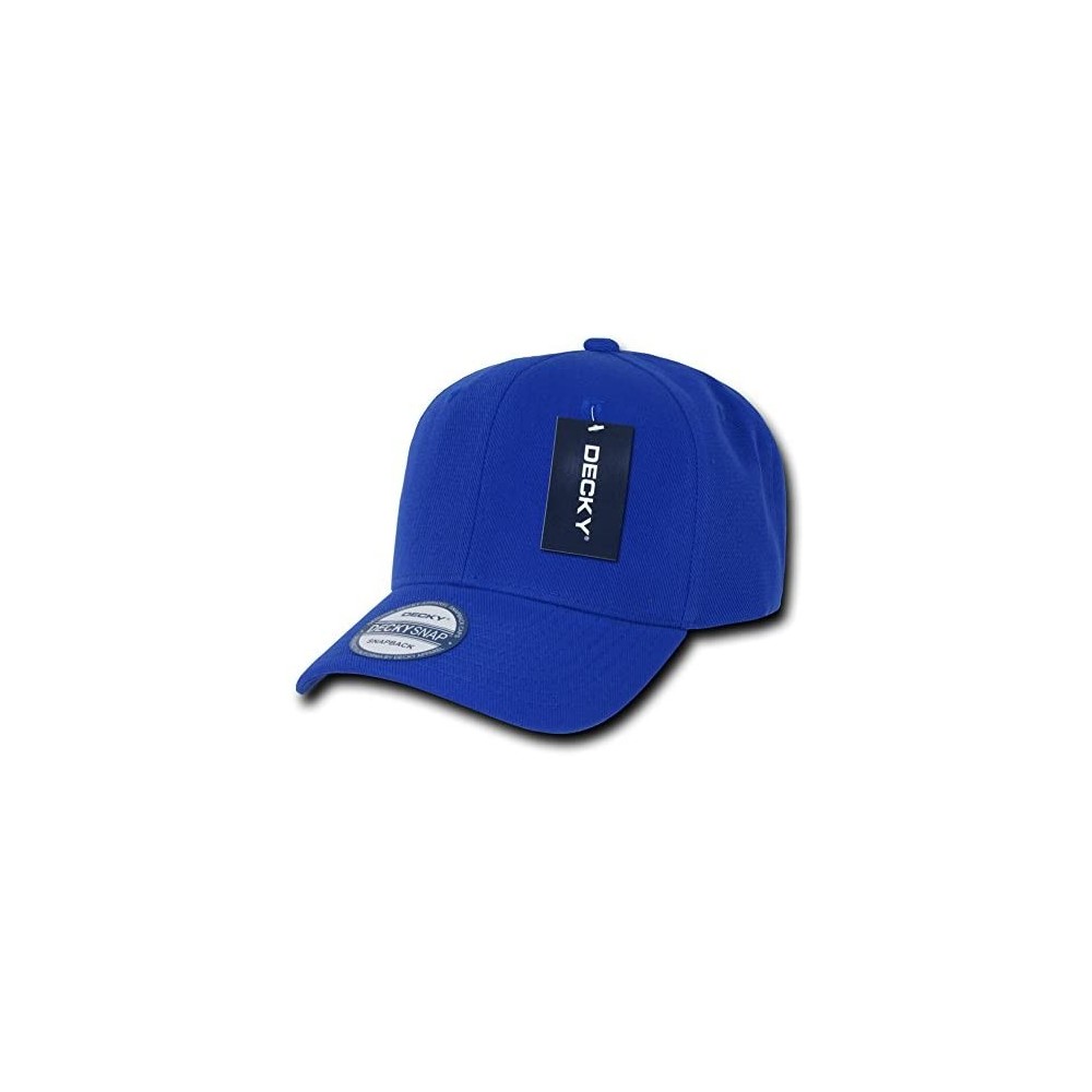 Baseball Caps Acrylic Curved Bill Snapbacks - Royal - CL11M63QVRR $10.51