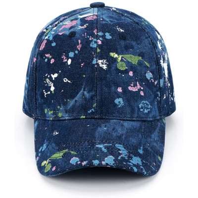 Baseball Caps Unisex Fashion Colorful Baseball Cap Freestyle 100% Denim Adjustable Sports Hat - Multicolour1 - C6184ACEO4U $1...