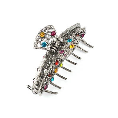 Headbands Women's Rhinestone Metal Claw Hair Clip Antique Silver IMC2023- Multi - Multicolored - C111KMU3JKN $12.14