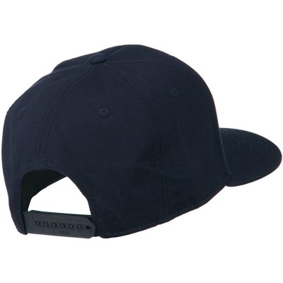 Baseball Caps Superior Cotton Twill Flat Bill Snapback Prostyle Cap - Navy - C311LBM6PU7 $12.63