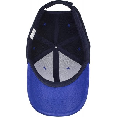 Baseball Caps Plain Baseball Cap Adjustable Back Strap 3 PC - Navy Royal - C518S03LWW4 $11.31