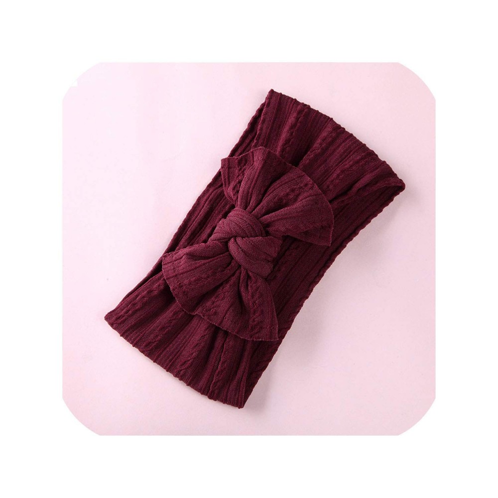 Headbands Headbands Turban Baby Accessories colors - Burgundy - CA18SAGMDUY $26.29