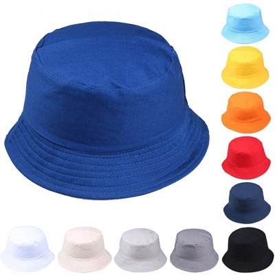 Sun Hats Sun Hat- Women Men Unisex Fisherman Hat Fashion Wild Sun Protection Cap Outdoors - Navy - CZ18U2KA2WM $12.12