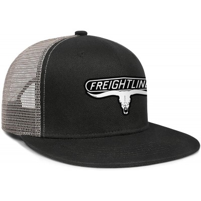 Baseball Caps Unisex Man's Baseball Cap Adjustable Mesh Caps Trucker Dad Hats Snapback Hat - Black Gray - CO18A2Z2XH5 $20.86