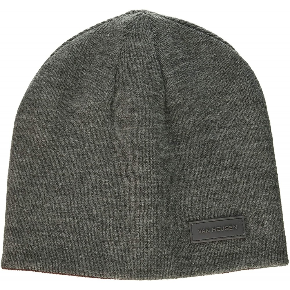 Skullies & Beanies Men's Reversible Beanie - Gray - CH18GTKO8YK $16.30