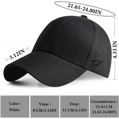 Baseball Caps Baseball Cap Men Women Baseball Hat Adjustable Cotton Caps for Men Running Cycling Hiking Golf Drive - Black - ...