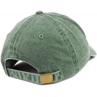 Baseball Caps Established 1940 Embroidered 80th Birthday Gift Pigment Dyed Washed Cotton Cap - Dark Green - CP180N6LTKH $21.34