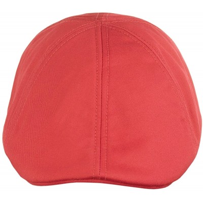 Newsboy Caps Fashionable Solid Color Unisex Cotton Duck Bill Newsboy Ivy Cap - Peach - CM11KSDZEK7 $13.17