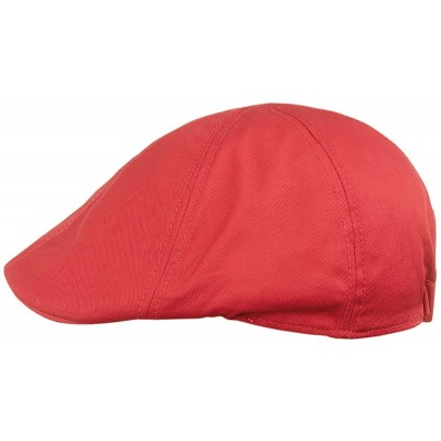 Newsboy Caps Fashionable Solid Color Unisex Cotton Duck Bill Newsboy Ivy Cap - Peach - CM11KSDZEK7 $13.17