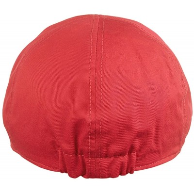 Newsboy Caps Fashionable Solid Color Unisex Cotton Duck Bill Newsboy Ivy Cap - Peach - CM11KSDZEK7 $13.17