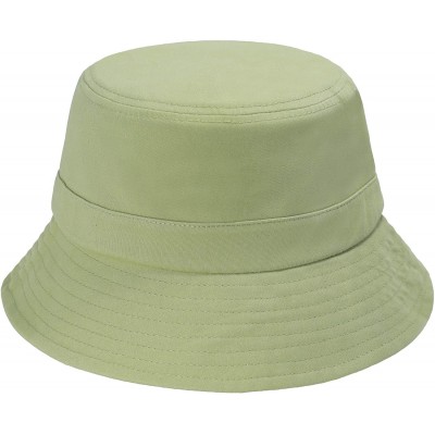 Bucket Hats Unisex Fashion Embroidered Bucket Hat Summer Fisherman Cap for Men Women - Butterfly Green - CL1998UN46K $21.08