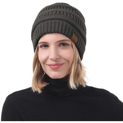 Skullies & Beanies Beanie for Women Knit Hat Cozy Winter Hats Thick Womens Hat Warm Beanie Hat Gifts for Women - C218Z32C4XK ...