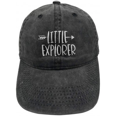 Baseball Caps Beach Life Baseball Cap Cotton Adjustable Lake Life Little Explorer Sun Please Unisex Hat - Little Explorer Bla...