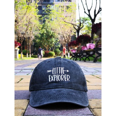 Baseball Caps Beach Life Baseball Cap Cotton Adjustable Lake Life Little Explorer Sun Please Unisex Hat - Little Explorer Bla...