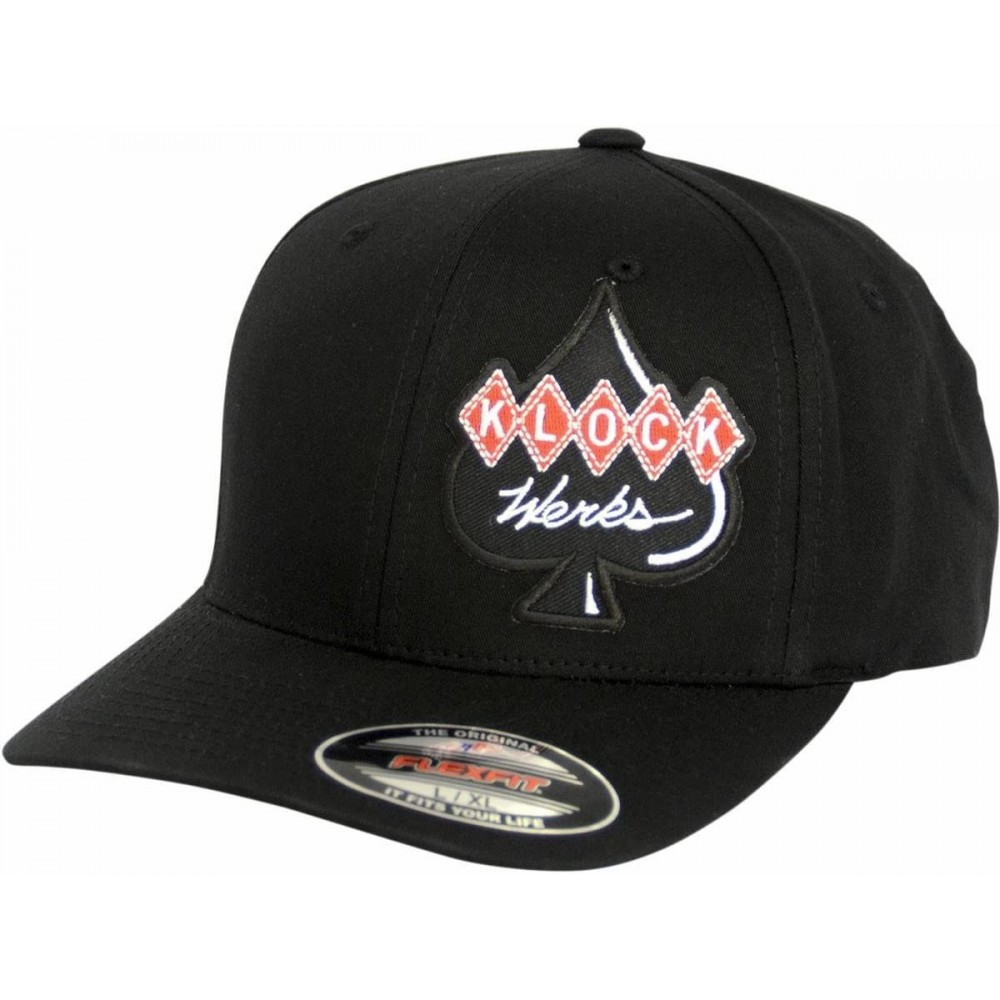 Baseball Caps Mens Flexfit Hat Black/Red LG/XL - CC17AZ9ECLE $17.93