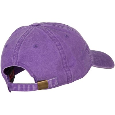 Baseball Caps Mama Bear Embroidered Washed Cap - Purple - CV18A8D0DK8 $27.34