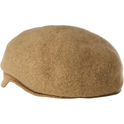 Newsboy Caps Women's Rhinstone Cap Wool with Sparkling Trim - Camel - CJ11GCCX8ND $41.14