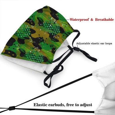 Balaclavas Hawaiian Tropical Printed Adjustable Face Mask - 5 Black - C4199GQCHL7 $17.08