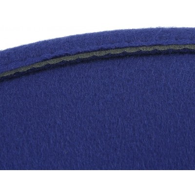 Fedoras Men's Warm Wool Blend Dent Trilby Flat Brim Fedora Hat Panama Wool Gentleman Hat - Blue - C5186RG79RH $12.97