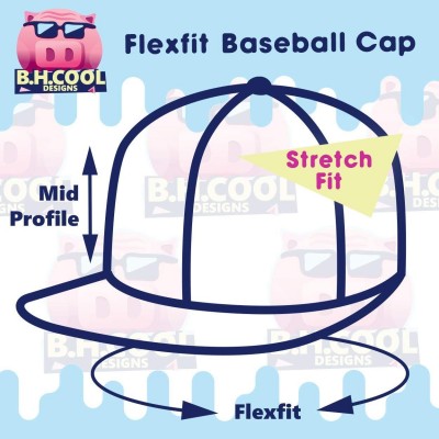 Baseball Caps Custom Embroidered Flexfit 6277 Baseball Hat - Personalized - Your Text Here - Silver - C418C8G2HY3 $18.03