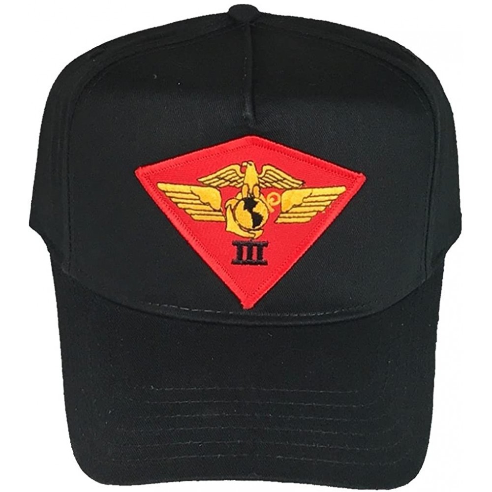 Sun Hats USMC 3RD Maw Marine AIR Wing HAT - Black - Veteran Owned Business - C61854XSDOK $18.77