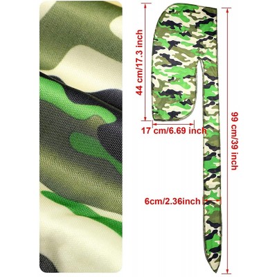 Skullies & Beanies Satin Silky Durag Long Tail Headwraps Soft Beanies for Men Women - Camouflage Set 2 - CS18UUNUCO2 $9.00