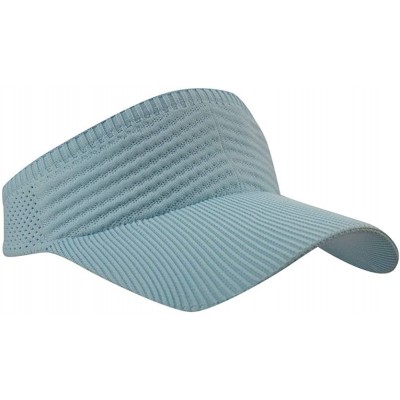 Baseball Caps Womens Summer Quick-Dry Mesh Empty Top Golf Stretchy Sun Baseball Visor Hat Cap - Light Blue - CD18H32NX6N $9.23